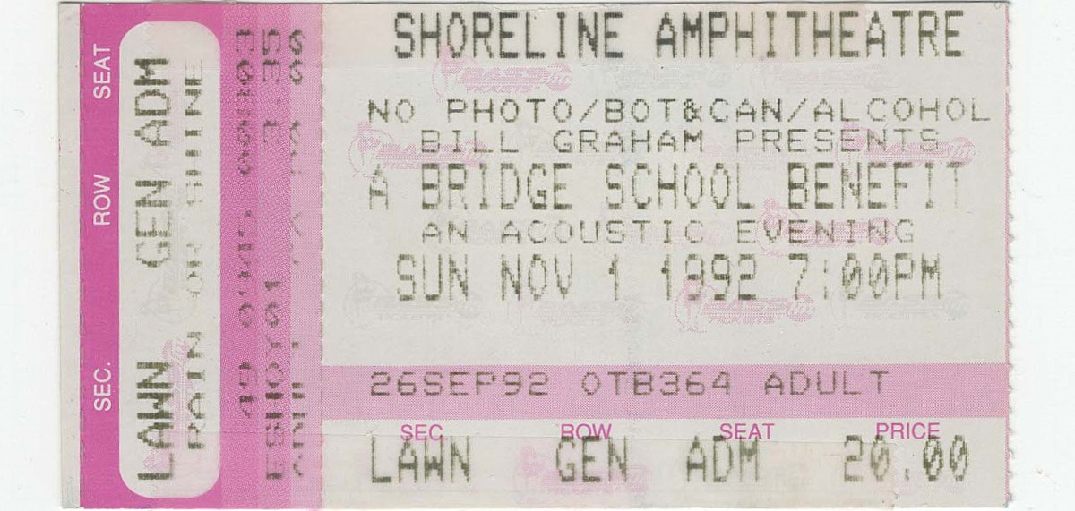 A Bridge School Benefit 1992 at Shoreline – Finding My Groove